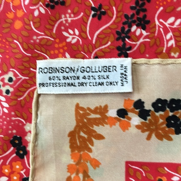 Robinson Golluber 21” Square Scarf, Made in Japan - Picture 4 of 7